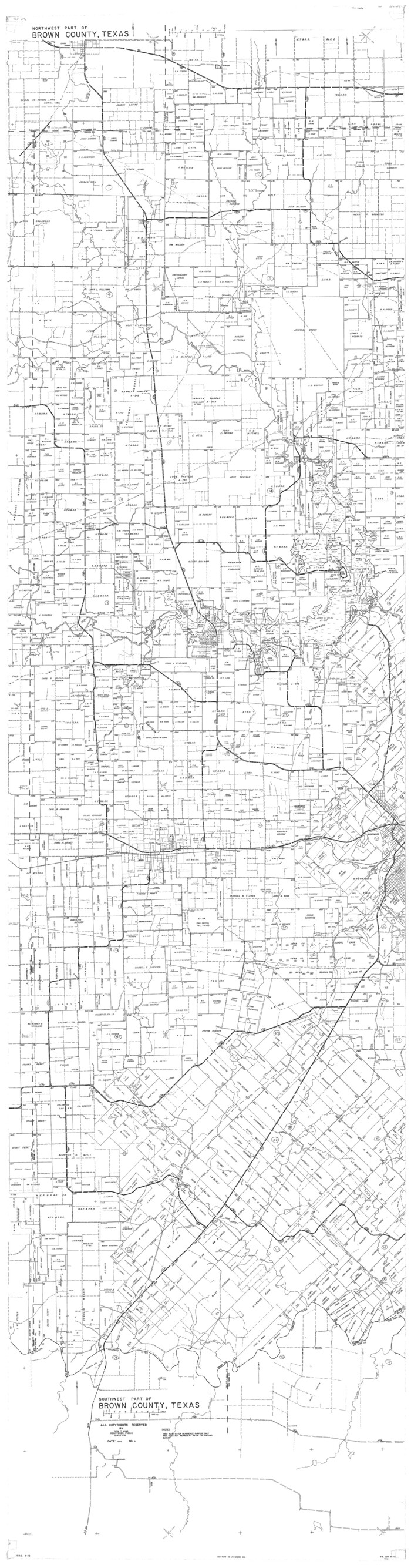 97384, West Half - Brown County, General Map Collection