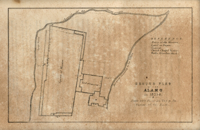 97393, Ground Plan of the Alamo in 1835-6, General Map Collection