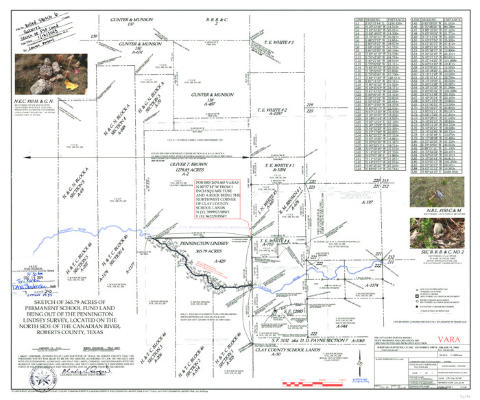 97395, Roberts County Rolled Sketch 6, General Map Collection