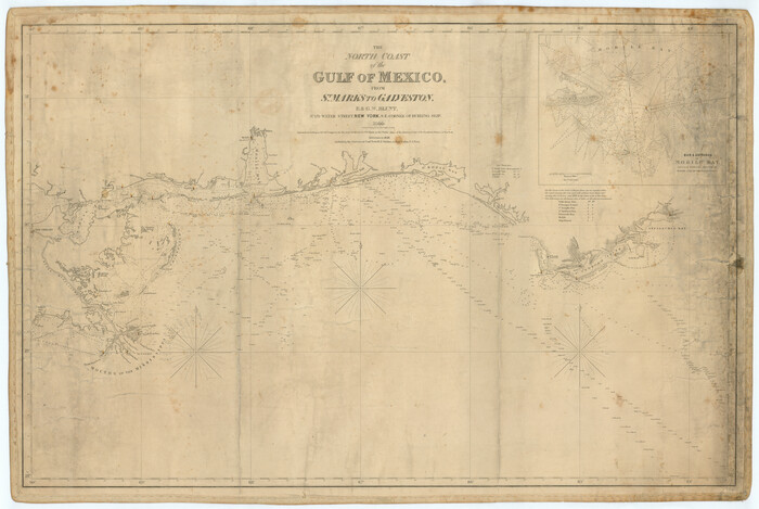 97396, The North Coast of the Gulf of Mexico from St. Marks to Galveston, General Map Collection