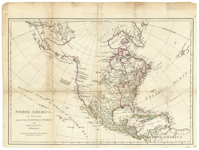 97399, North America as divided amongst the European Powers, General Map Collection