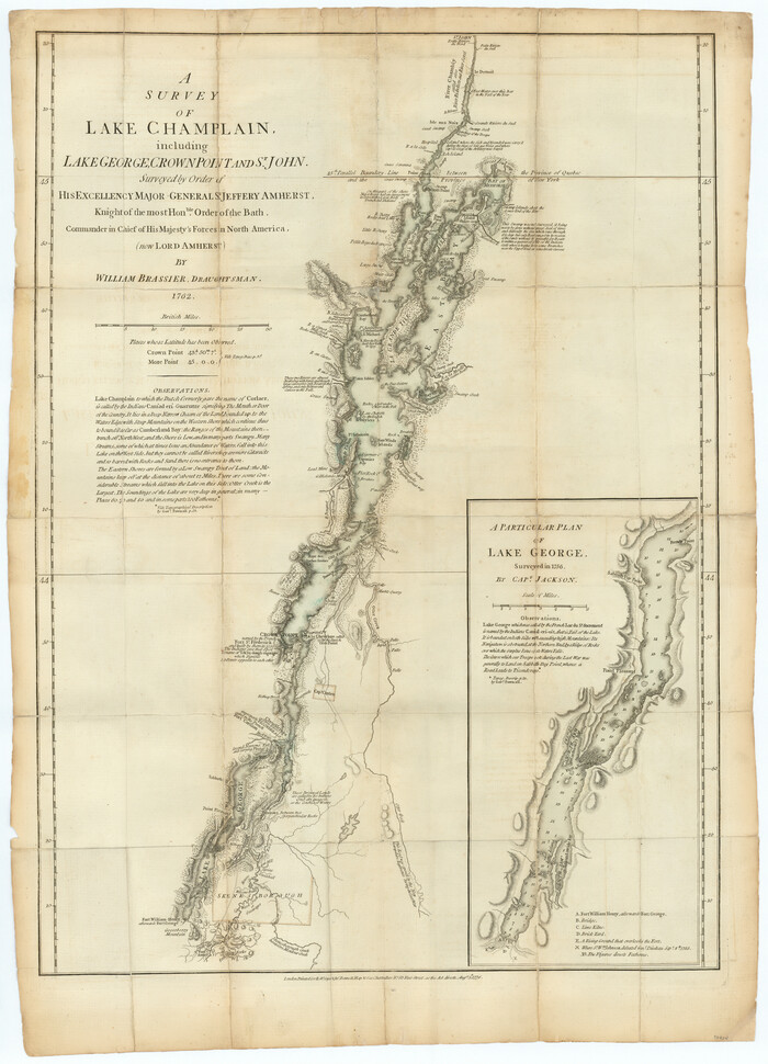 97404, A Survey of Lake Champlain, including Lake George, Crown Point, and St. John, General Map Collection
