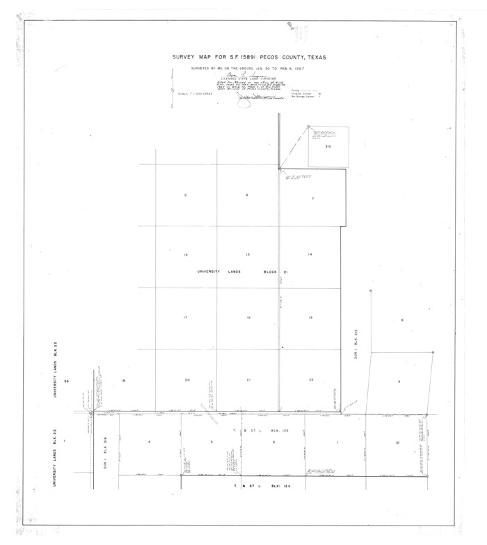 9742, Pecos County Rolled Sketch 146B, General Map Collection