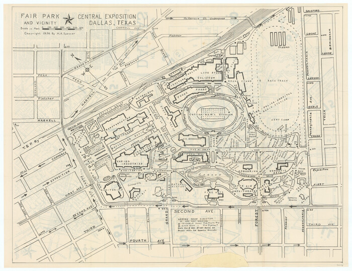 97438, Fair Park and Vicinity, General Map Collection
