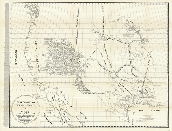 97483, El Nuevo Mexico y Tierras Adyacentes Mapa Levantado para la demarcacion de los Limites de los Dominios Españoles y de los Estados Unidos, General Map Collection