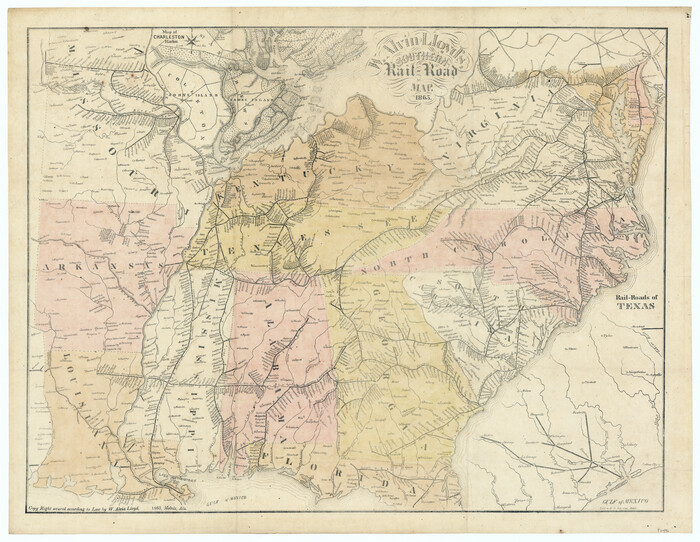 97496, W. Alvin Lloyd's Southern Rail-Road Map, General Map Collection