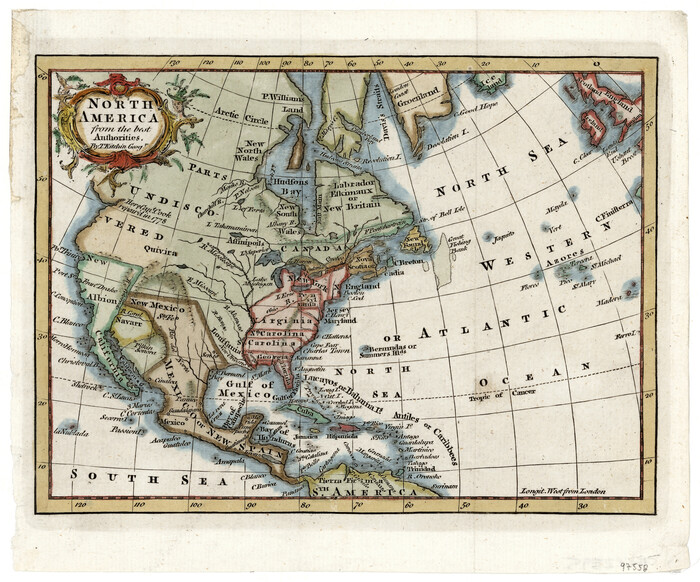 97558, North America from the best Authorities, General Map Collection
