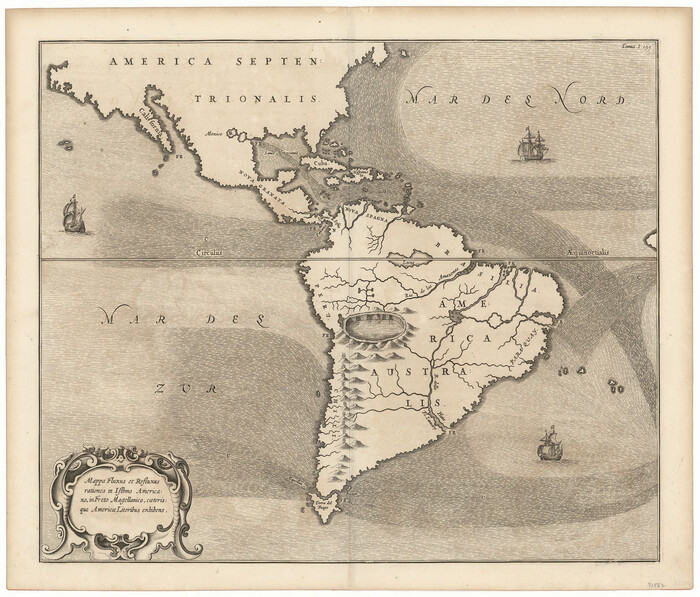 97562, Mappa Fluxus et Refluxus rationes in Isthmo Americano in Freto Magellanico, caeteris que Americae Littoribus exhibens, General Map Collection