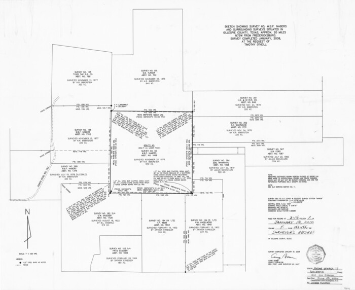 97572, Gillespie County Rolled Sketch 11, General Map Collection
