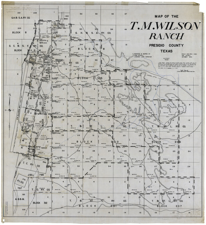 9778, Presidio County Rolled Sketch 77, General Map Collection
