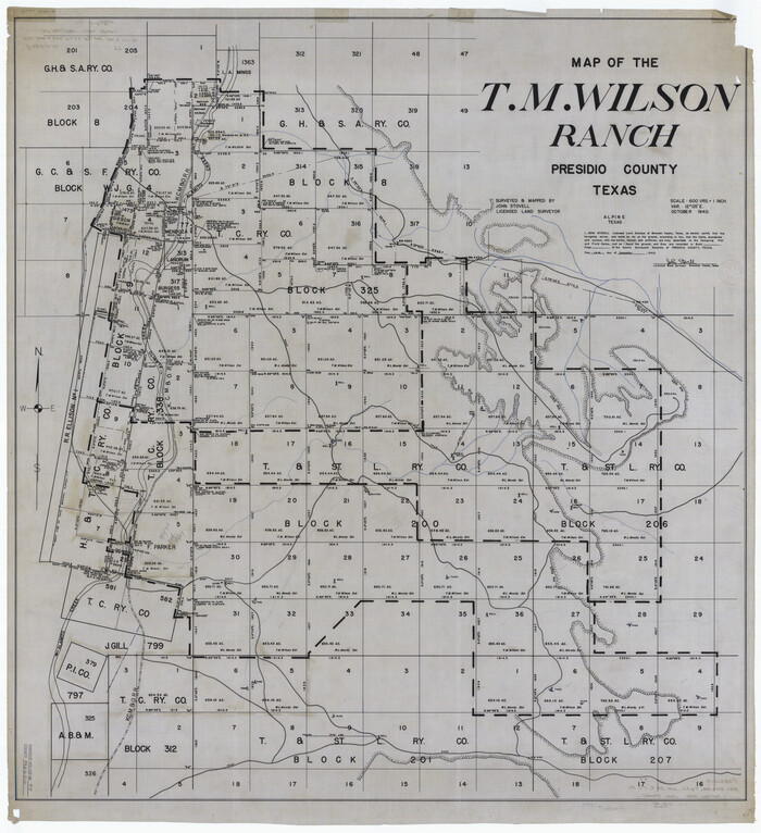 9778, Presidio County Rolled Sketch 77, General Map Collection