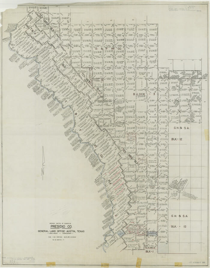 9789, Presidio County Rolled Sketch 105B, General Map Collection