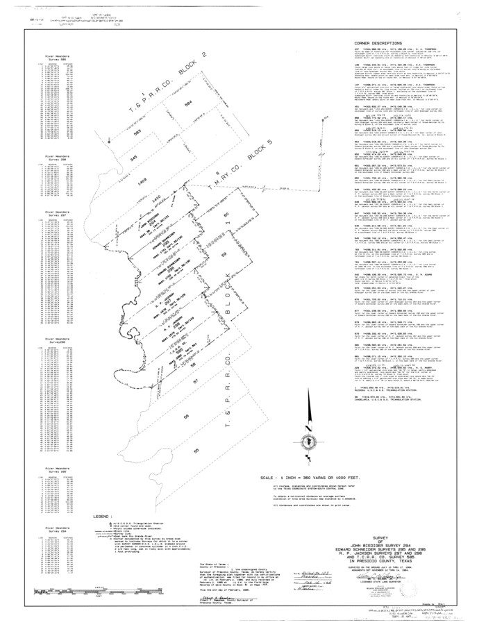 9798, Presidio County Rolled Sketch 123, General Map Collection