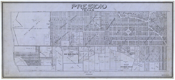 9804, Presidio County Rolled Sketch T-2, General Map Collection