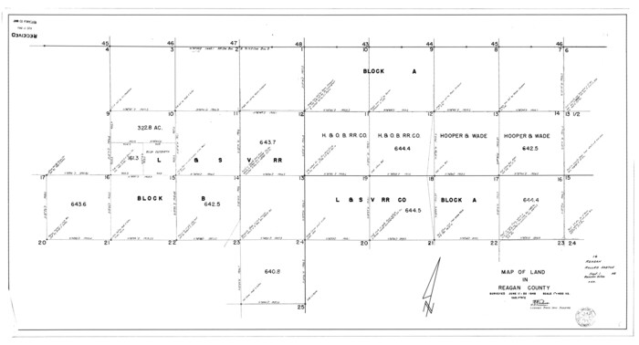 9811, Reagan County Rolled Sketch 16, General Map Collection