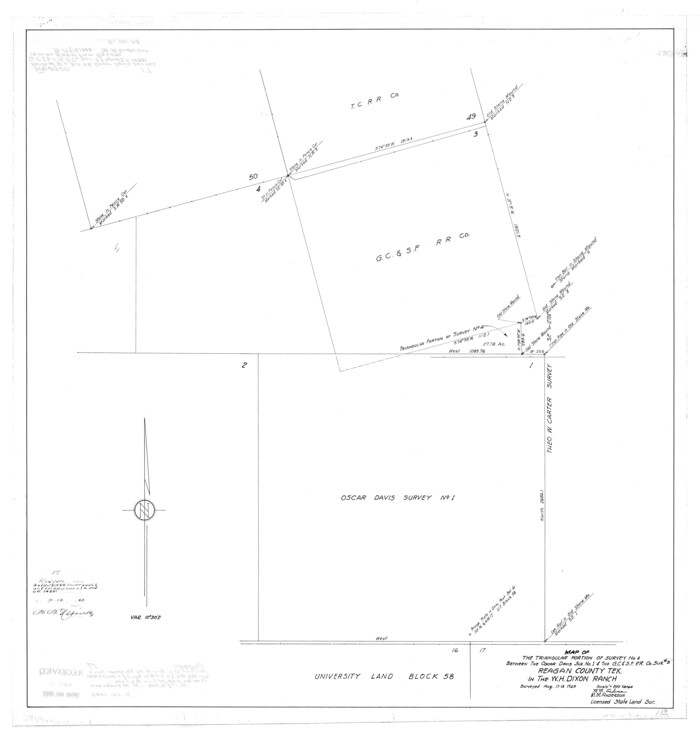 9812, Reagan County Rolled Sketch 17, General Map Collection