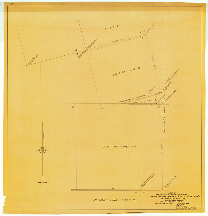 9813, Reagan County Rolled Sketch 17A, General Map Collection