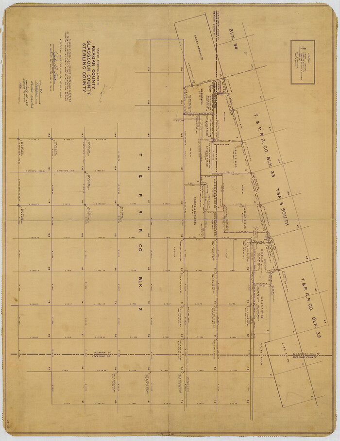 9815, Reagan County Rolled Sketch 21, General Map Collection