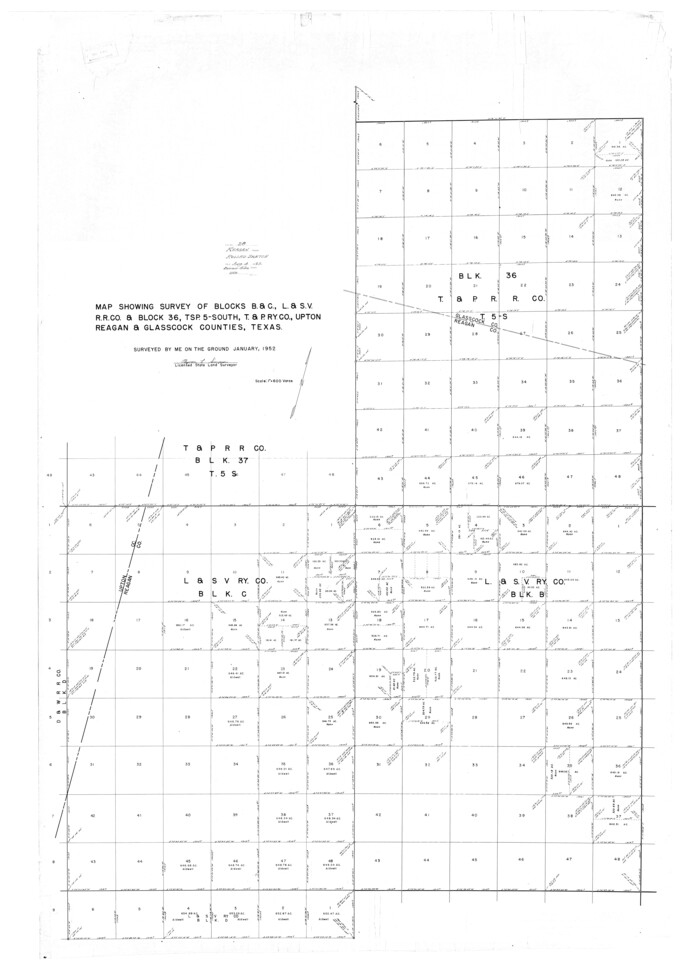 9823, Reagan County Rolled Sketch 28, General Map Collection
