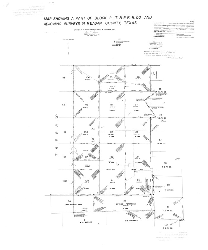 9827, Reagan County Rolled Sketch 32, General Map Collection