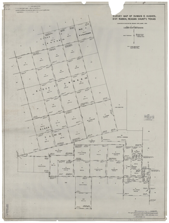 9829, Reagan County Rolled Sketch 34, General Map Collection