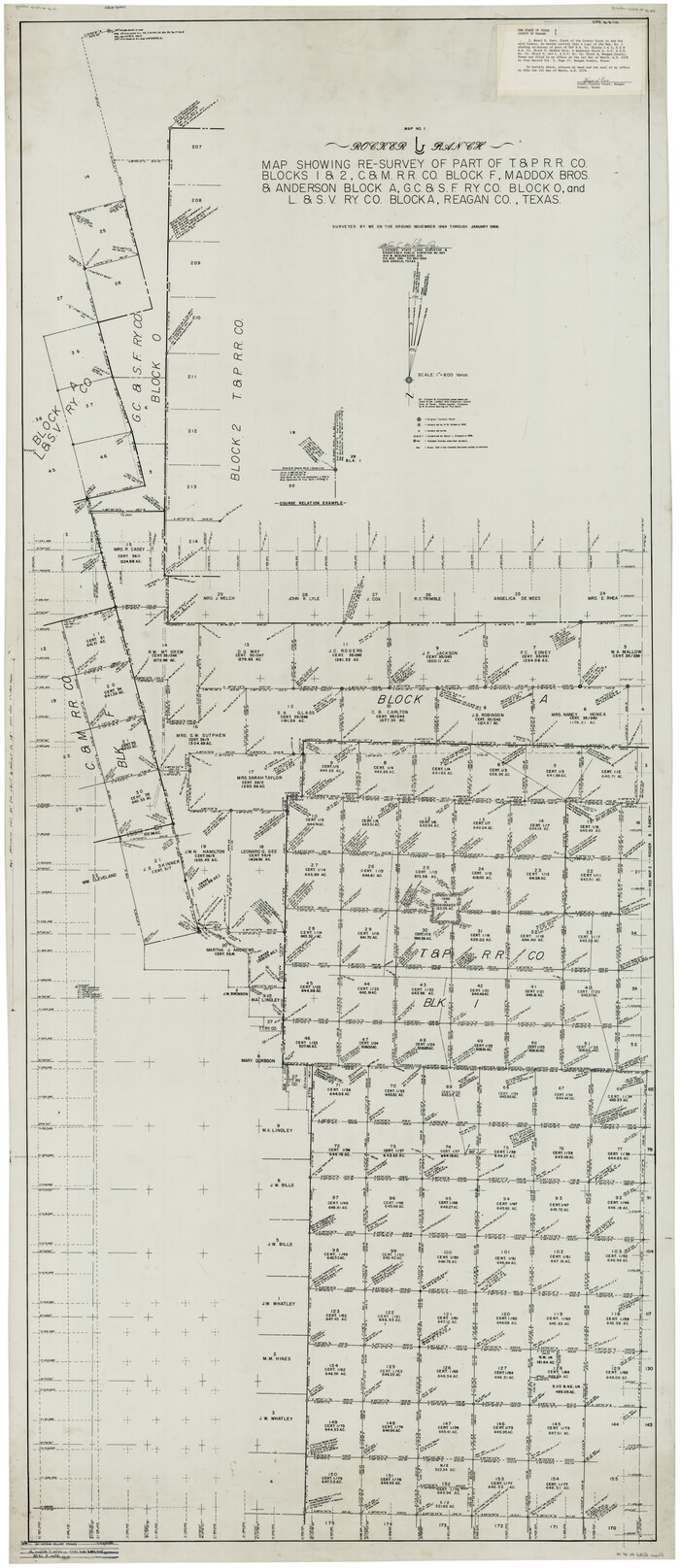 9831, Reagan County Rolled Sketch 40, General Map Collection
