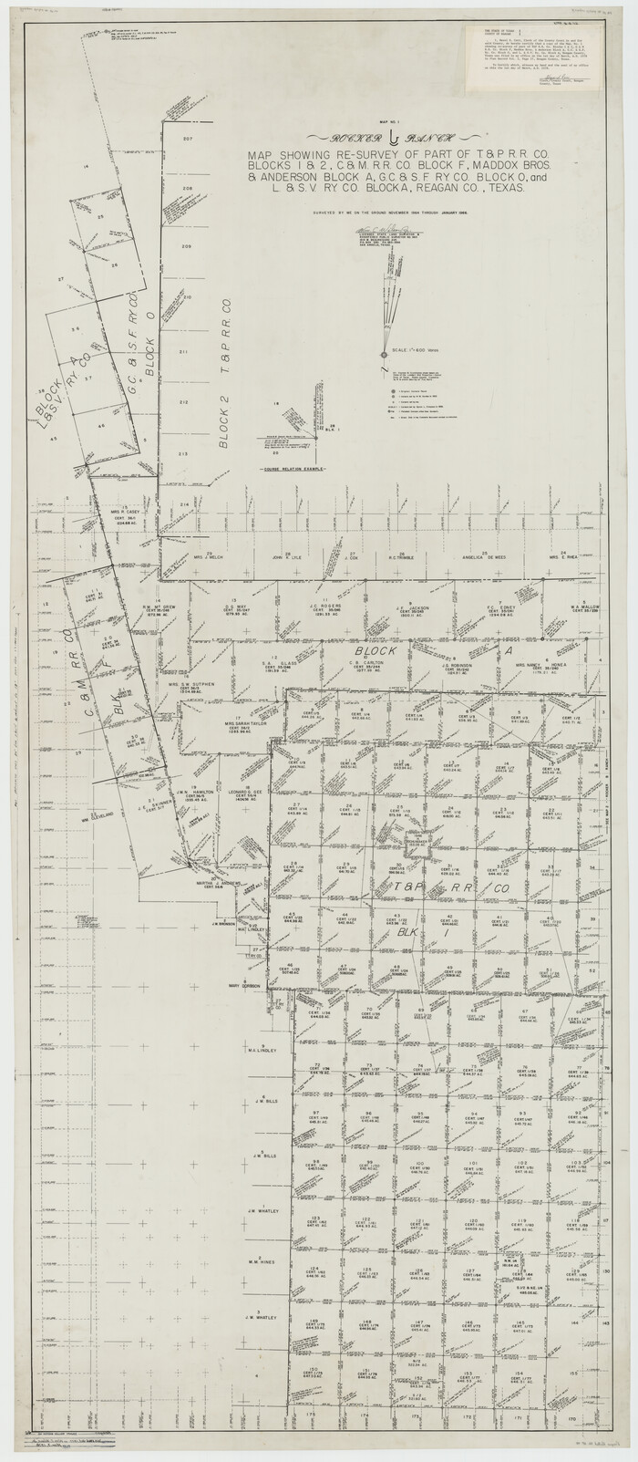 9831, Reagan County Rolled Sketch 40, General Map Collection