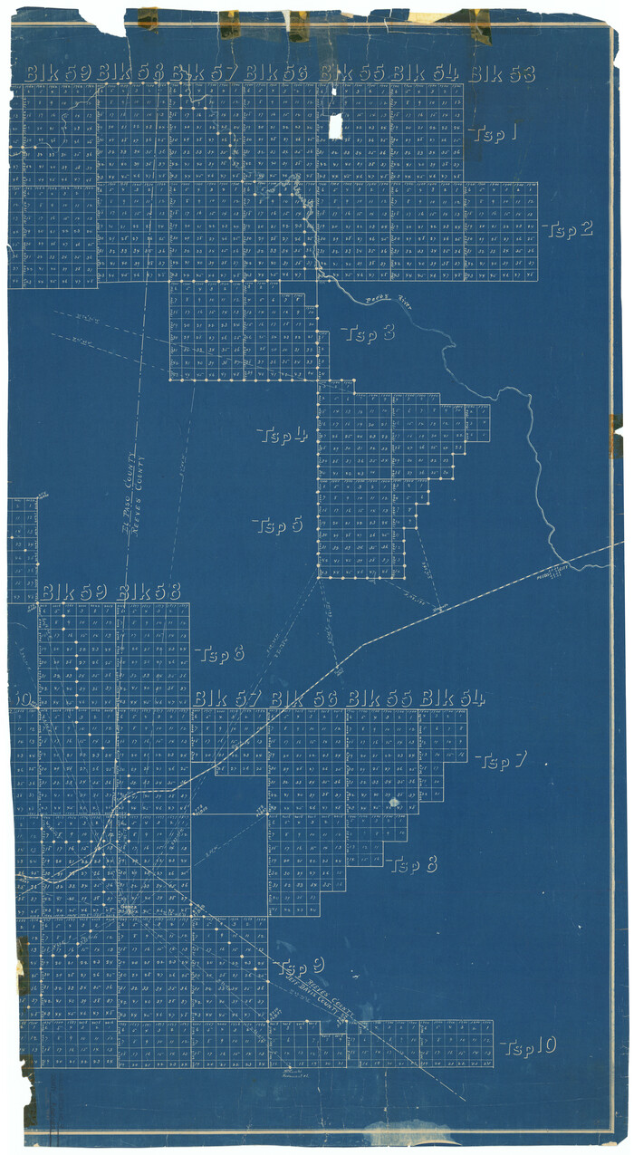 9849, Reeves County Rolled Sketch 9, General Map Collection
