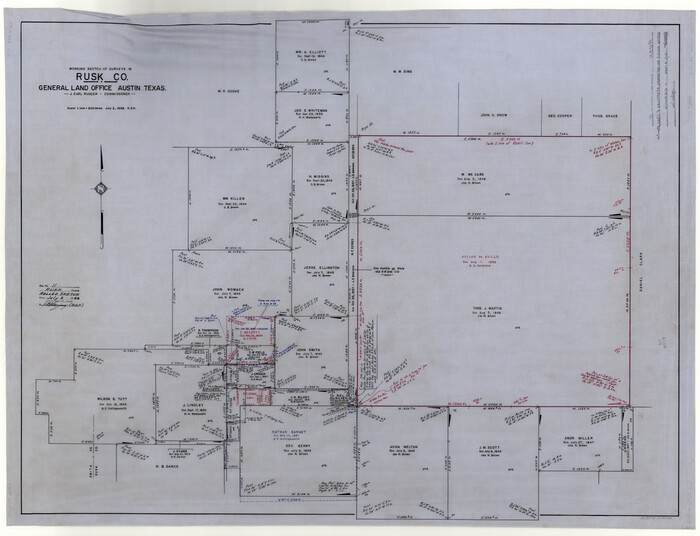 9877, Rusk County Rolled Sketch 11, General Map Collection
