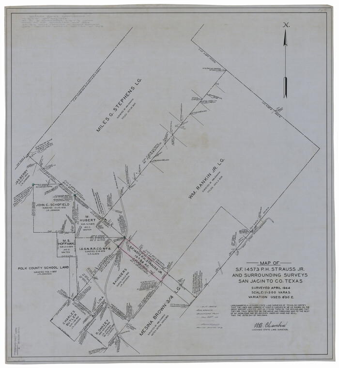 9881, San Jacinto County Rolled Sketch 9, General Map Collection