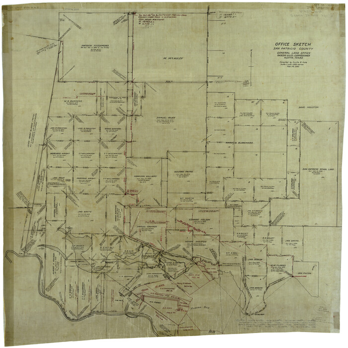 9898, San Patricio County Rolled Sketch 31, General Map Collection