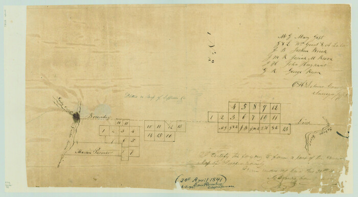 99, [Surveys along the boundary between Jasper and Jefferson Counties], General Map Collection