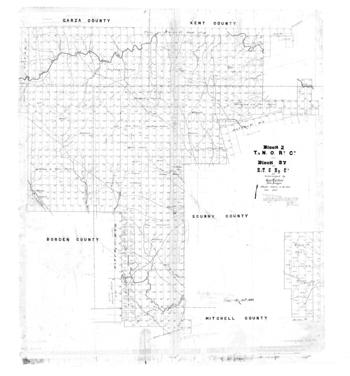9912, Scurry County Rolled Sketch 3, General Map Collection
