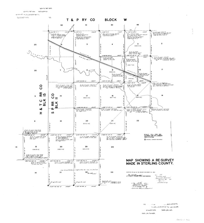 9953, Sterling County Rolled Sketch 22, General Map Collection