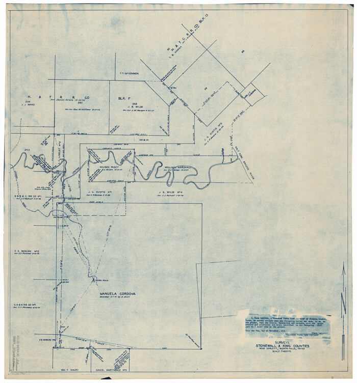 9961, Stonewall County Rolled Sketch 22, General Map Collection