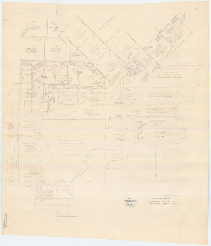 9964, Stonewall County Rolled Sketch 24B, General Map Collection