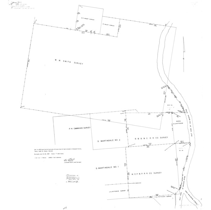 9968, Stonewall County Rolled Sketch 29, General Map Collection