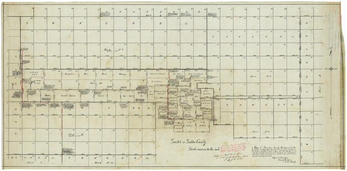 9973, Sutton County Rolled Sketch H, General Map Collection