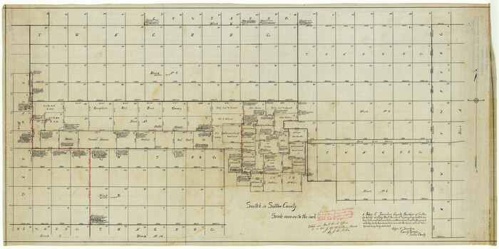 9973, Sutton County Rolled Sketch H, General Map Collection