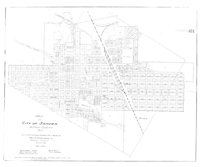 9974, Sutton County Rolled Sketch 45, General Map Collection