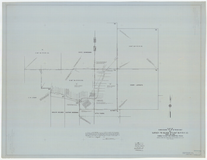 9975, Sutton County Rolled Sketch 50, General Map Collection