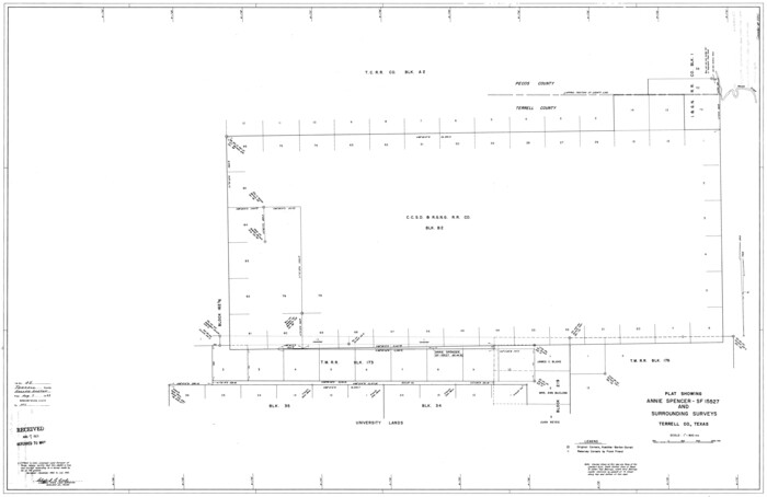 9991, Terrell County Rolled Sketch 45, General Map Collection
