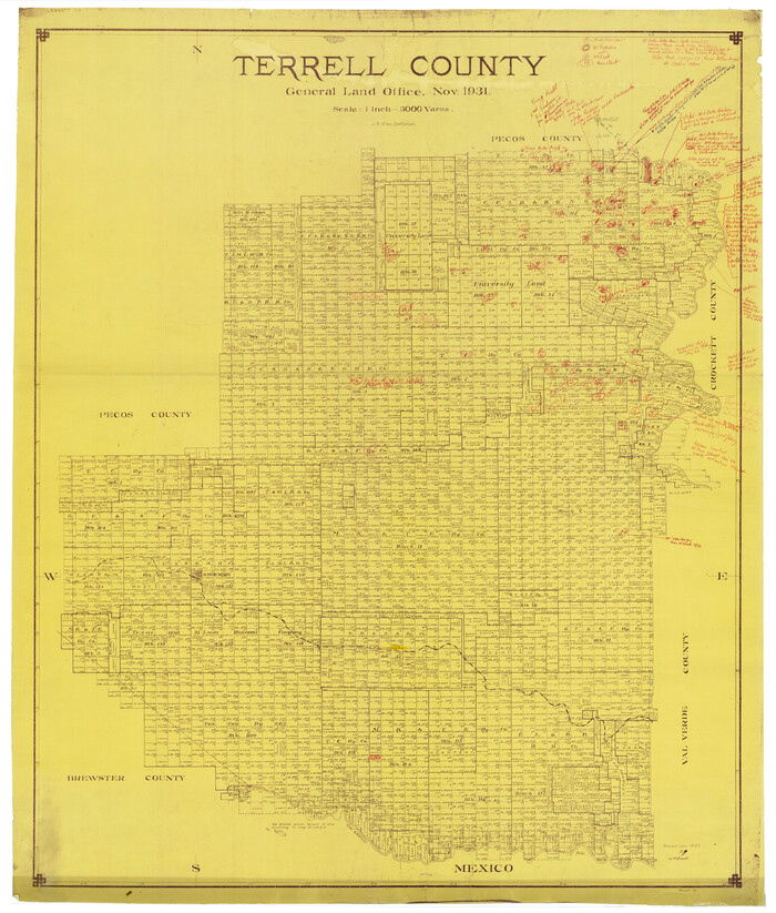 9993, Terrell County Rolled Sketch 58, General Map Collection