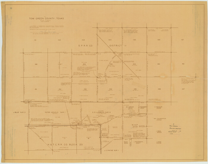 9999, Tom Green County Rolled Sketch 9, General Map Collection