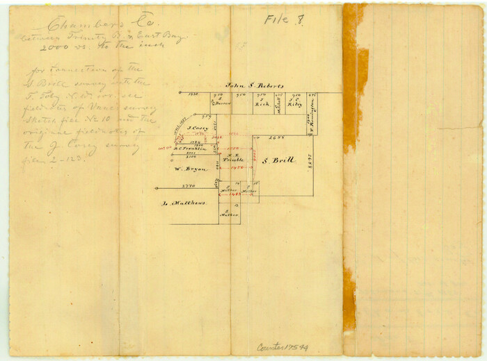 17544, Chambers County Sketch File 8, General Map Collection