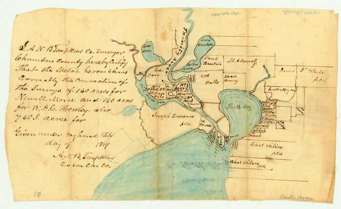 17550, Chambers County Sketch File 10, General Map Collection