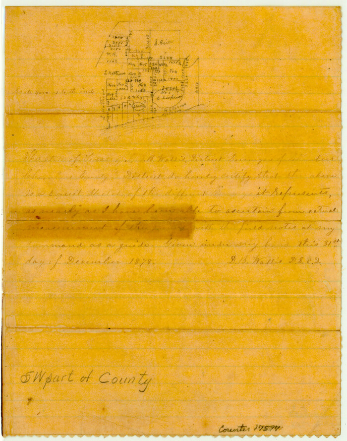 17597, Chambers County Sketch File 23, General Map Collection