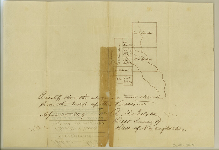 18115, Cherokee County Sketch File 3, General Map Collection