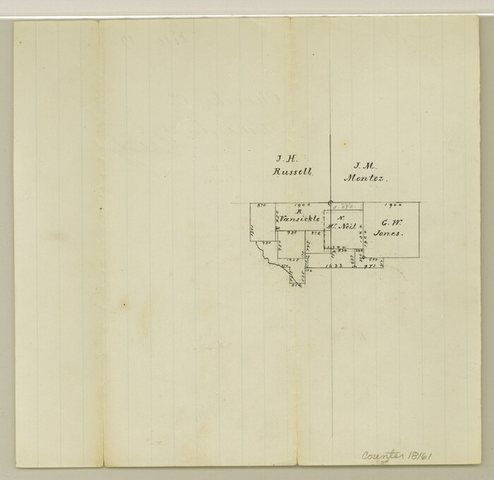 18161, Cherokee County Sketch File 19, General Map Collection
