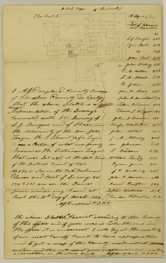 18167, Cherokee County Sketch File 25, General Map Collection